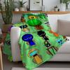 Cartoon Sprunki Game Blanket Warm Soft Suitable For Bedroom Sofa Bed Living Room Office Travel Camping Gifts
