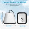 2 Pack Easy Installation AntiFreeze Faucet Protectors Foam Texture Insulation Cover for Cold Weather Outdoor Use