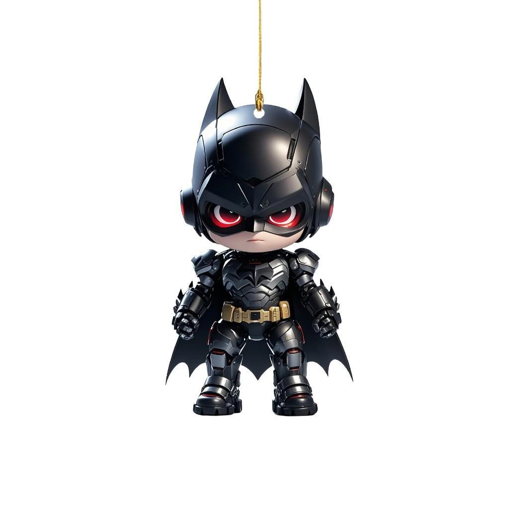 Süßer Cartoon-Batman-Muster-Acryl-Anhänger für die Innendekoration von Fahrzeugen