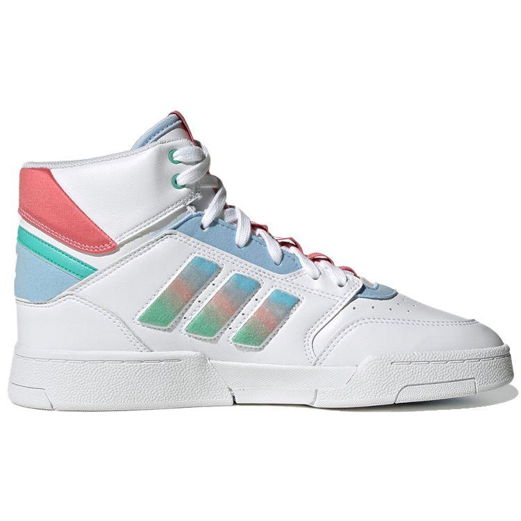 Adidas Originals Drop Step XL XLT Retro Casual Lightweight Breathable Durable High-Top Skate Shoes Women Sneakers White Blue Pink GZ2795
