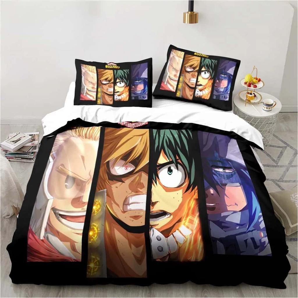 3D Print Bedding Gift Anime My Hero Academia Bedding Collection Single Twin Full Queen King Size Bed Collection Adult Kid Bedroom Home Textile