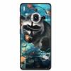 For ZTE nubia Z60S Pro 6.78" Case TPU Soft Black Silicone Painted Cute Cat Starry Cover for Nubia Z60S Pro Luxury Animals Funda