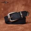 Personality All-match Retro Concave Leather Belt Women's First Layer Cowhide Casual Pin Buckle Belt