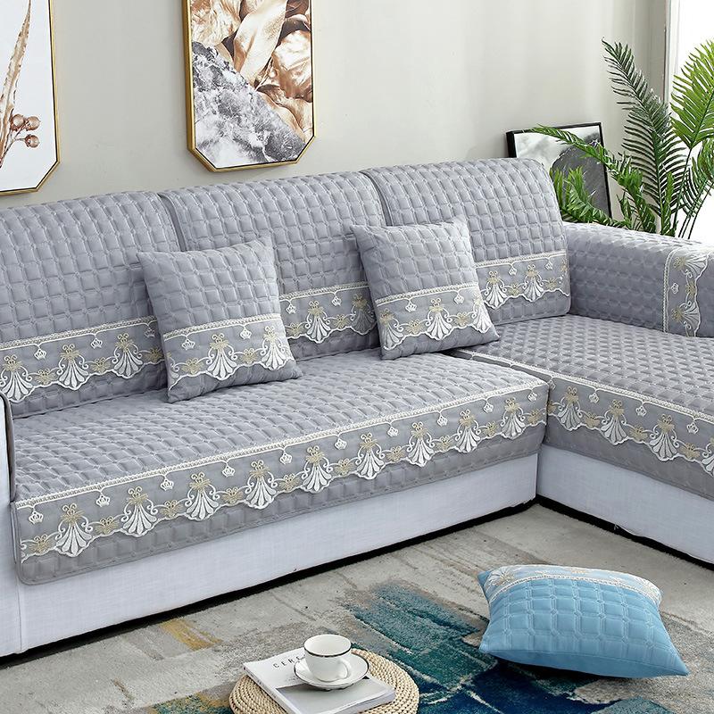 Sofa Cushion Is Universal In All Seasons, Modern Simple Fabric Non-Slip Seat Cushion, Living Room Sofa Cover, Full Cover Of Towel