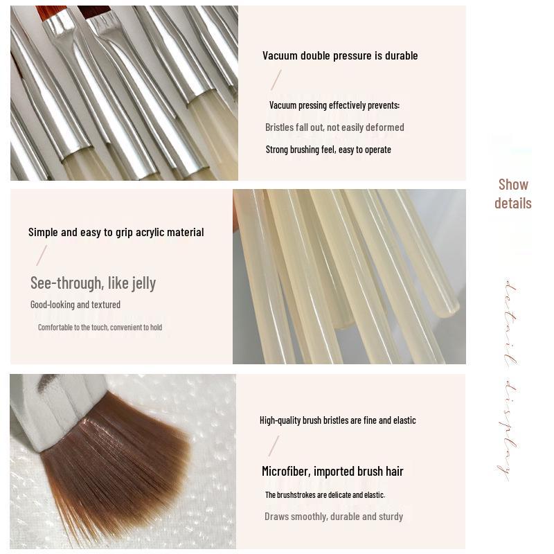 Nail Art Pen for Line Drawing, French Ombre, Gradient, Dotting, and Floral Designs – Light Therapy Tool Brush