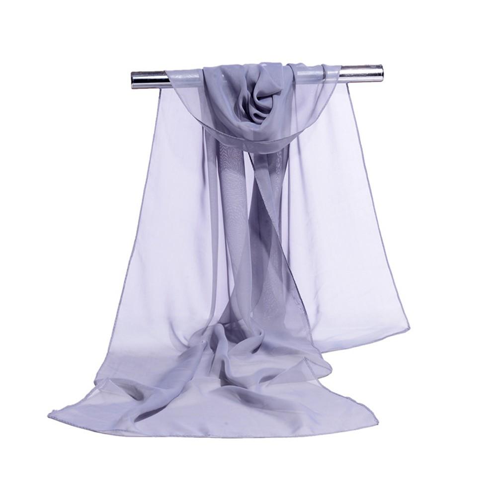 Solider Schal für Damen Stola Nacken Dünn Damen Chiffon