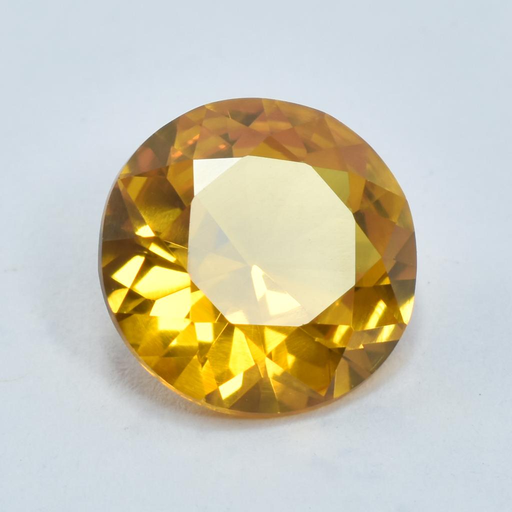 Round Cut 6.00 Ccrat NATURAL Sapphire CERTIFIED Stunning Yellow Loose Gemstone. SU-987