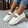 Women‘s Shoes Woven Sports Slip-On Mother.