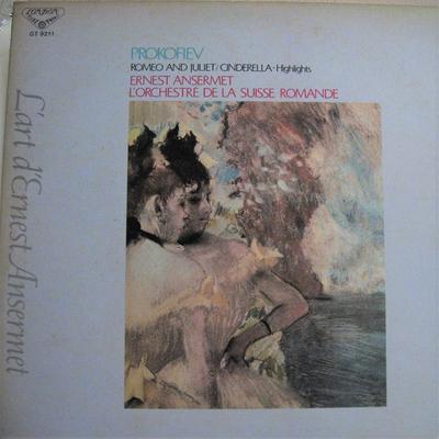 LP-Aufnahme ERNEST ANSERMET, L'ORCHESTRE DE LA - Prokofjew: Romeo und Julia, Cinder GT9211 LONDON 1979 Japan Obi Klassisch Gebraucht