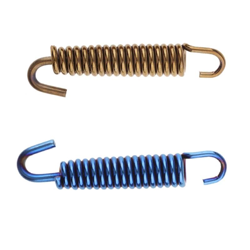 2Pcs 65mm Motorcycle Stainless Steel Exhaust Pipe Muffler Spring Hook Superior Strength & Appearance Exhaust Pipe Springs
