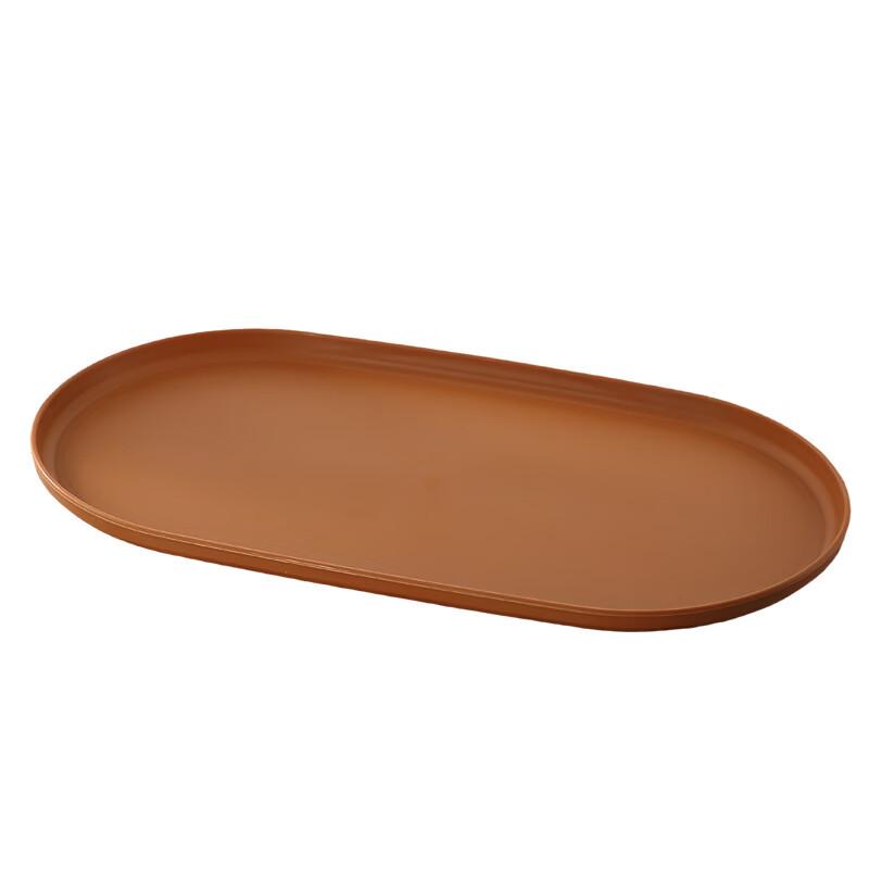 ZISIZ Oval Plastic Serving Tray Set