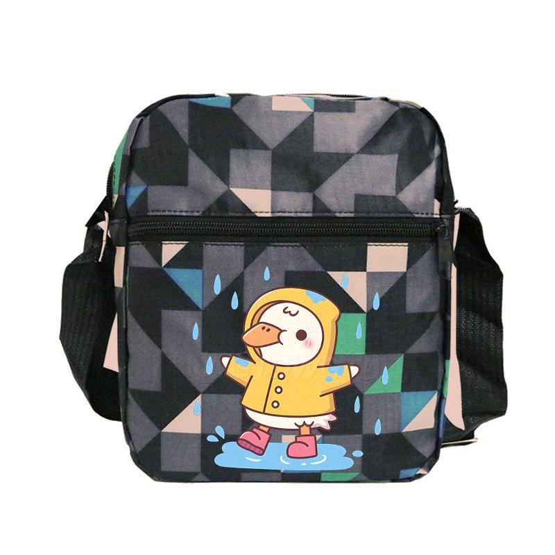 Cute printed shoulder bag casual multi-functional oblique span bag small bag student stationery bag