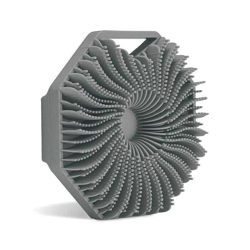 

Силиконовый скребок для тела, щетка для ванны с эргономичной ручкой, портативный душ, массаж, очистка, отшелушивание серый