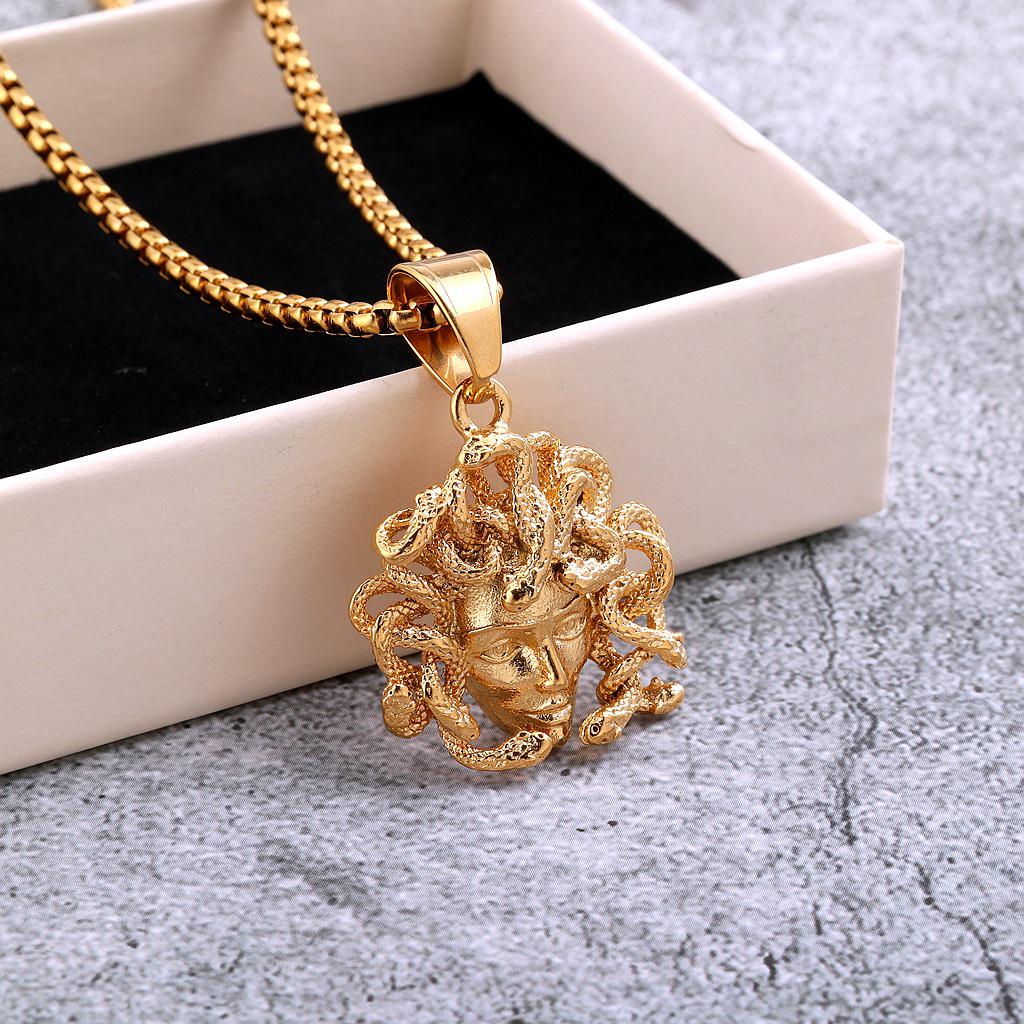 European Retro Stainless Steel Men's Sasha Pendant Necklace