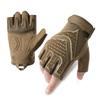 High Quality Lightweight Motorcycle Gloves Winter Daily Use Tactical Protection Half Finger Mittens Breathable Non-Slip Pull-On