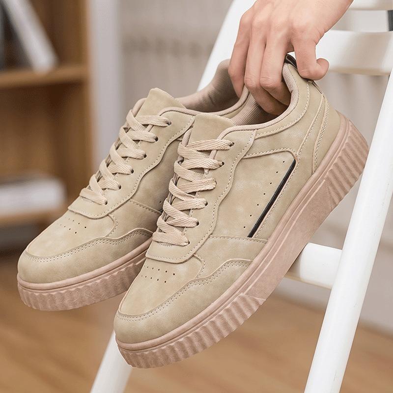 New men's low-top board shoes fashionable versatile platform casual shoes retro trend travel shoes