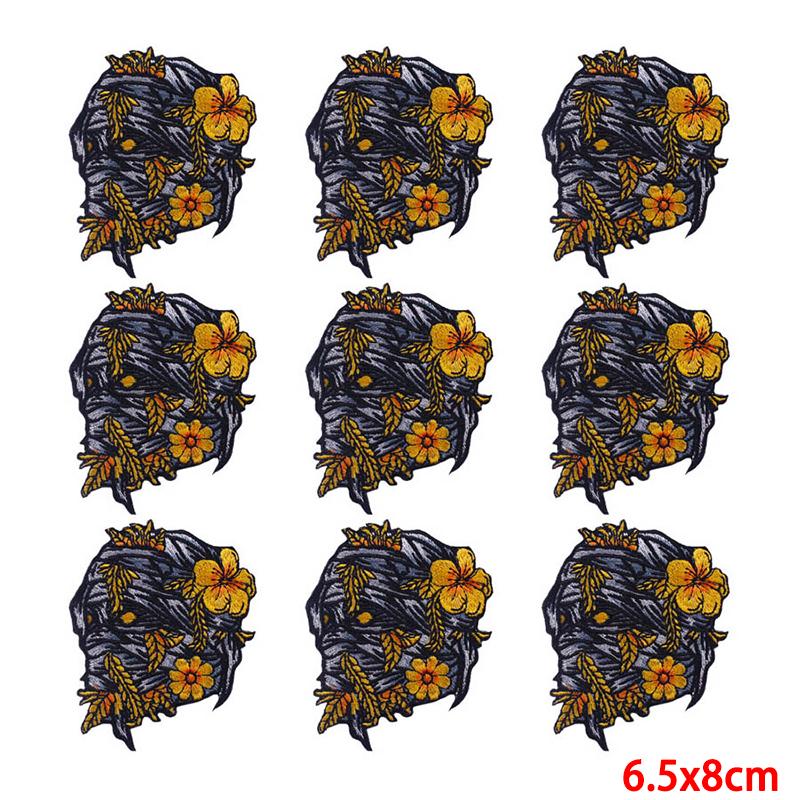 10 pezzi/lotto toppa da ricamo all'ingrosso termoadesiva sulle toppe per abbigliamento toppe su vestiti giacche decorazioni applique forniture per cucire
