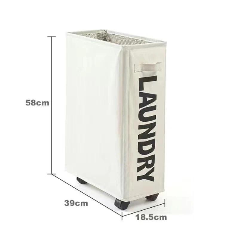 Laundry Basket Organizer Wheel Large Capacity Storage Multifunctional Foldable Dirty Laundry Basket Clothes Hangers Storage Bags