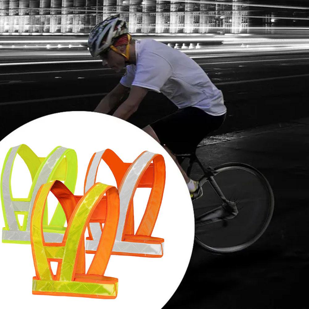 

Выделите светоотражающие ремни для ночного бега и верховой езды, регулируемый детский защитный жилет для A2C9