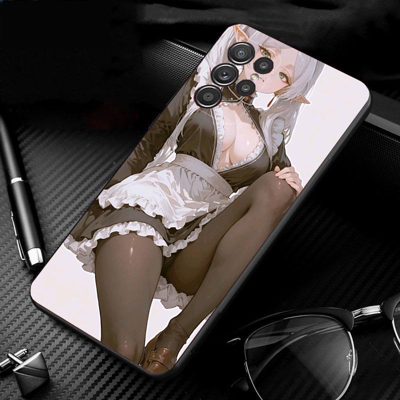 Phone Case For Samsung Galaxy S26 Plus Edge S25 S24 S23 S22 Ultra S23 S22 S25 Plus S24 FE Anime Girl
