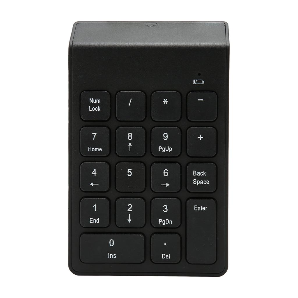 2.4G Wireless Numeric Keypad Chocolate Keys Plug and Play 18 Keys Number Numpad for Bank Accountant