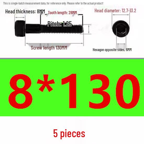 High-Strength Grade 12.9 Internal Hex Head Screws M1.4-M20