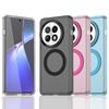 Magnetic Wireless Charging Case For OnePlus 13 5G Cover Candy Colors Transparent Back Shell