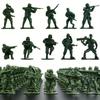 36pcs 5cm Mini Soldier Model Military Sand Table Decoration War Simulation Accessories Army Themed Party Decor
