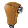 Tricolore Genuine Leather Shift Knob Cover for Honda Vezel RU Caramel X Cafe Brown Leather Replacement Kit for Honda Vezel RU Interior Protection