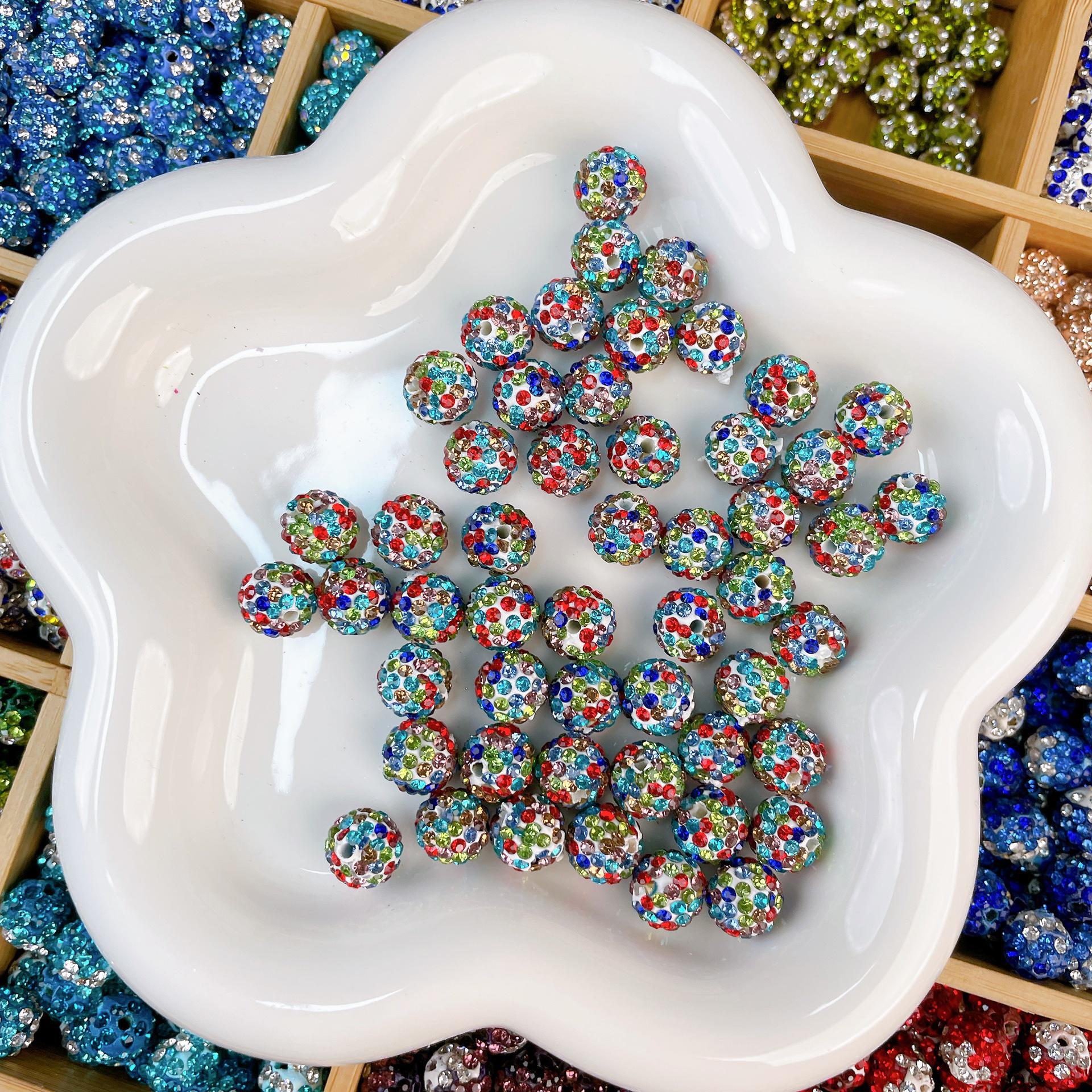 

Бусины из горного хрусталя ручной работы для самодельных украшений: Алмазный шар, проставка, подвесные материалы Round 10mm starry sky