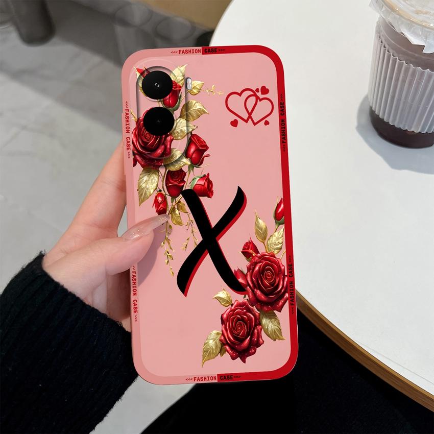 Casing For Xiaomi Poco M7 M6 M5 M4 M3 M2 Pro M5s Phone Case Fashion Letters Patterns Square Soft Matte Silicone Shockproof Back Cover For Xiaomi Shell