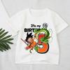 Dragon Ball Tshirt Boys Number Clothes Fashion Goku Anime Figure Print Clothing Tops Kids Summer Breathable Tops Birthday Gift