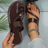 Fashion 2025 Summer New Large Sandals Breathable Flat Slippers Outdoor Travel Women's Shoes High Quality Beach Women's Slippers