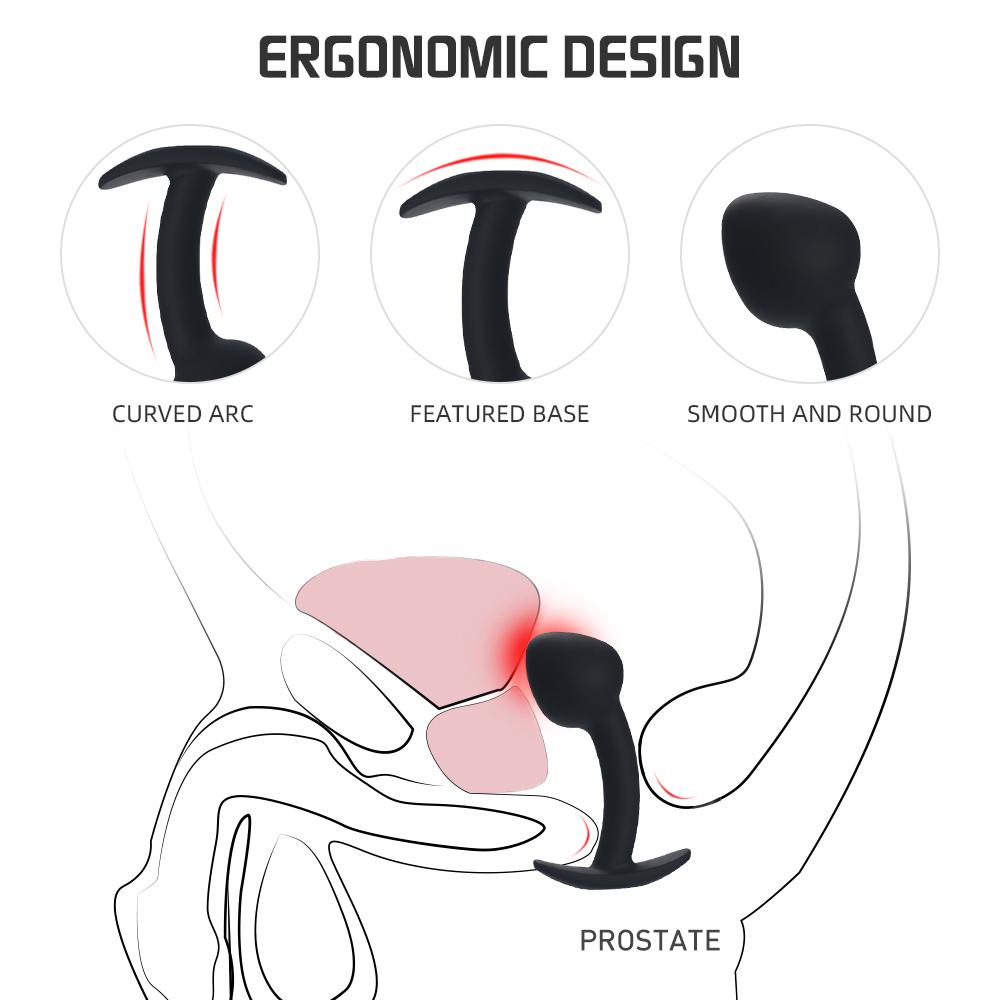 Masażer Prostaty Penis Sztuczny Wkład Punkt G Unisex Zabawka dla Mężczyzn Kobiet Silikonowy Analny Korek do Pośladków Noszony Stymulujący Kula Dildo 18+