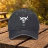Bull Head Sports Print Baseball Cap Unisex Fashion Duckbill Cap Suitable for Outdoor Sports Fitness Travel and Outings Mul