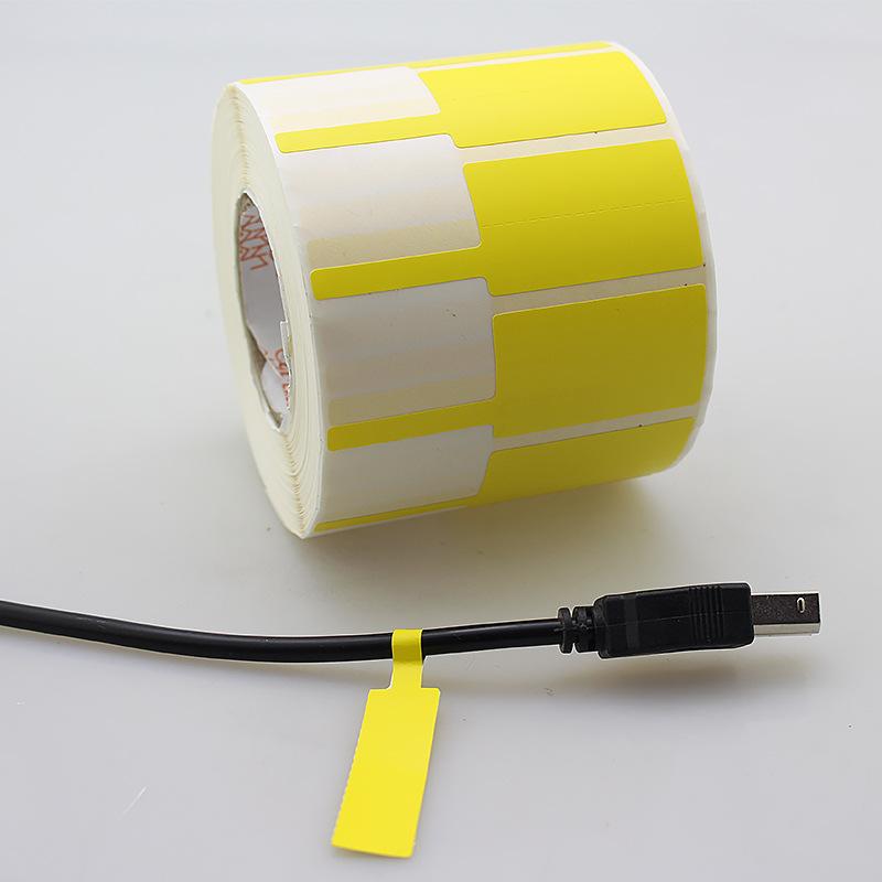 500Pcs/Roll 70*24mm Cable Labels Wire Marking Network Waterproof Thermal Printer Sticker Organizer Self-Adhesive Label Cable Tags