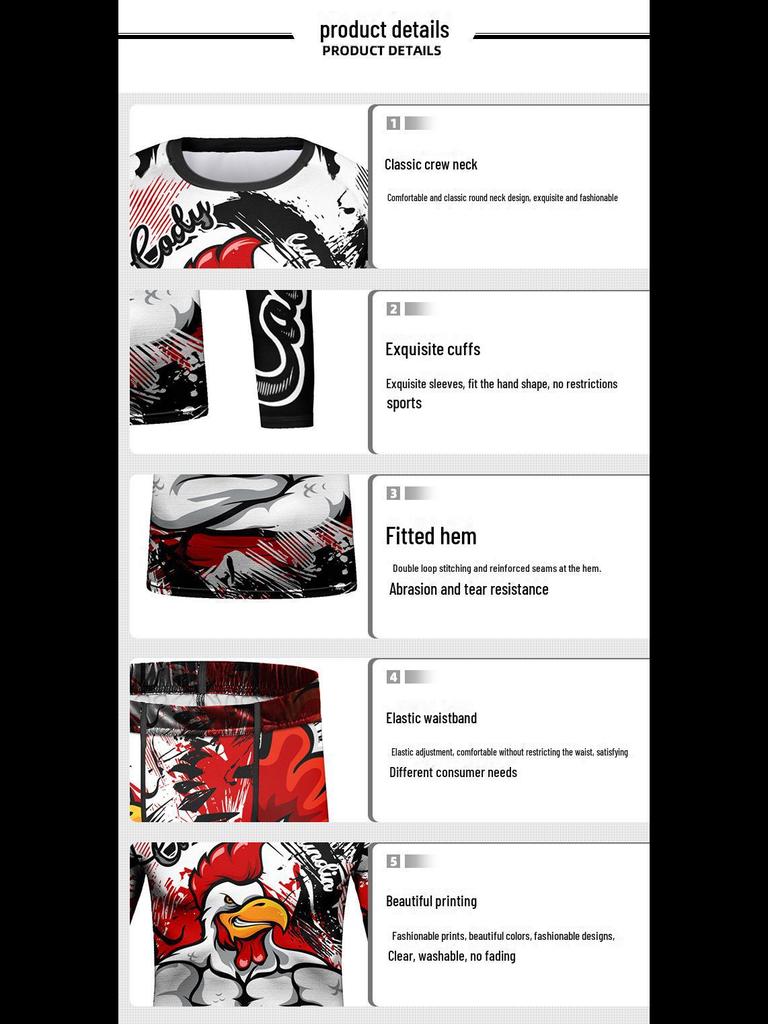 Kids' Sportswear Set: Breathable, Stretchable 4-Piece for Basketball, Football, Cycling & Outdoors