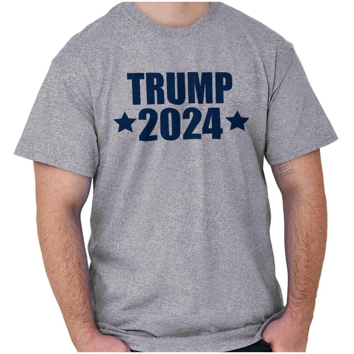 Trump 2024 American Presidential Campaign Womens or Mens Crewneck T Shirt Tee XXXL