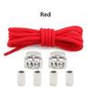 1Pair Lock Shoe laces Without ties Metal Buckle Laces Round Elastic Laces Sneakers Kids Adult No Tie Shoelaces Shoes Accessories