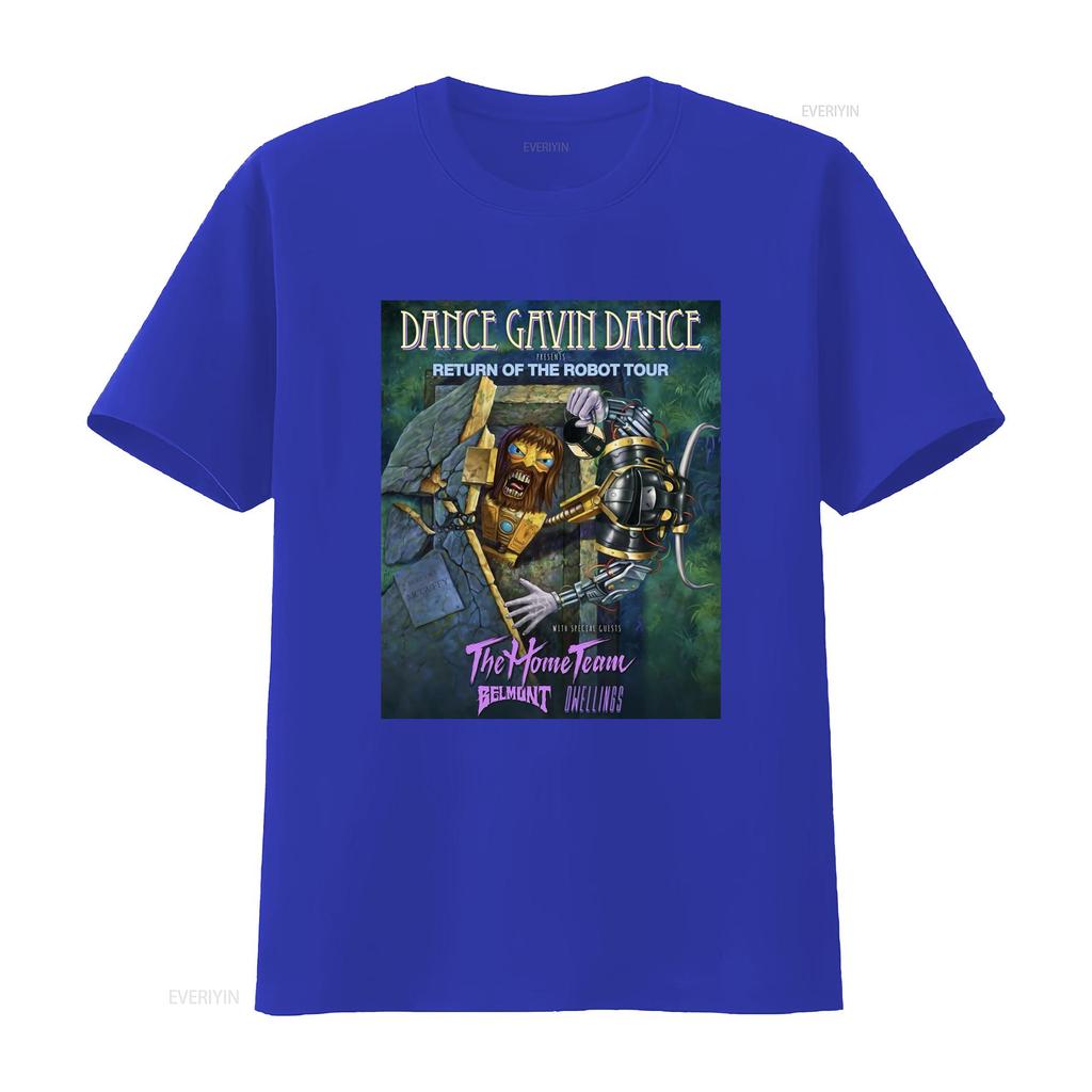 Dance Gavin Return of the Robot Tour 2025 Double Sided T Shirt Band Merch Full Size S 5XL vintage Washed Unisex homme Slightly