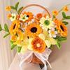 Tulip Rose Macaron Color Fuzzy Wire Encrypted Fur Root Top Knitting Strip Material Package Super Density DIY Flower Bouquet