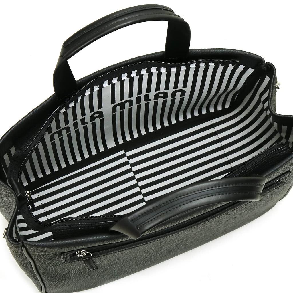 [mila milan] White Tote Bag, 37x25x17cm