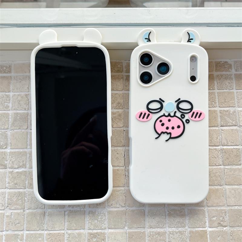 3D Cartoon Flying Mouse Anti-Fall Phone Case for iPhone 12/13/14/15/16/17/Pro/Max
