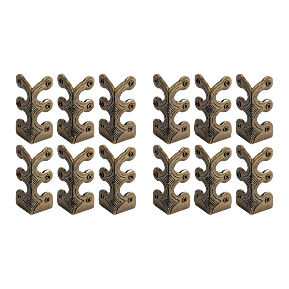 6/12PCS Vintage Metal Corner Protector Iron Skirting Board Corner Protector Decorative Corner Guard Board for Living Room Office