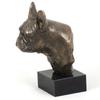 French Bulldog, Frenchie II - Dog Statue, Bust On Stone Base, Sculpture, Trophy for Dog Show by Art-Dog Brand