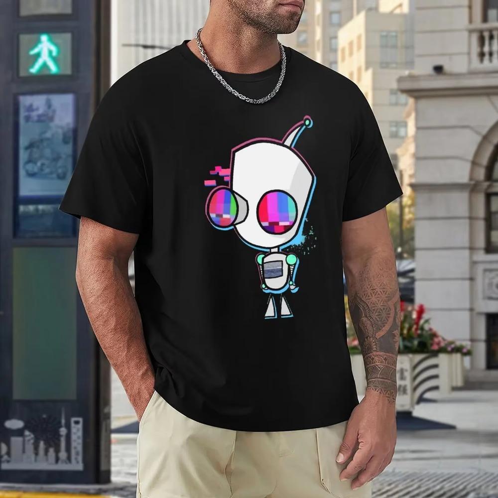 Glitched Gir Classic For Sale T-shirt Crewneck Movement Tees Hipster Home Funny Eur Size