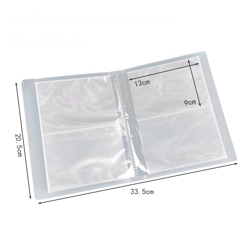 Mini A6 Student Planner Inserts with Transparent Photo Album Pockets, 40 Pages, and Classification Stickers