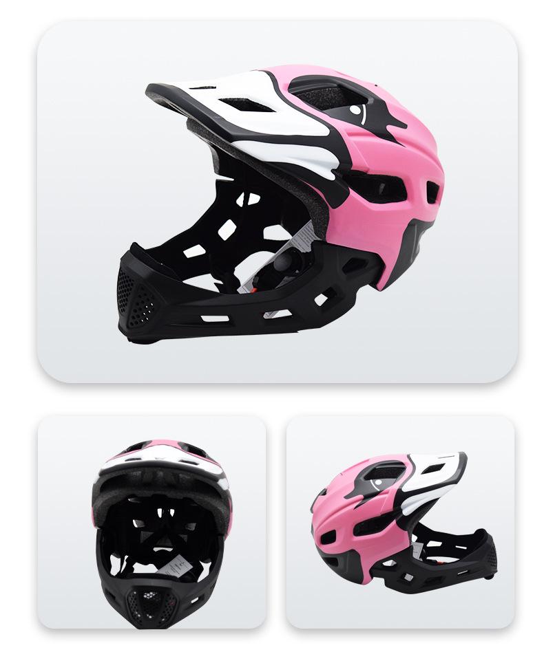 Kids Full Face Safety Helmet for Balance Bike, Cycling, Skateboarding & Roller Skating - Protective Gear for Boys & Girls