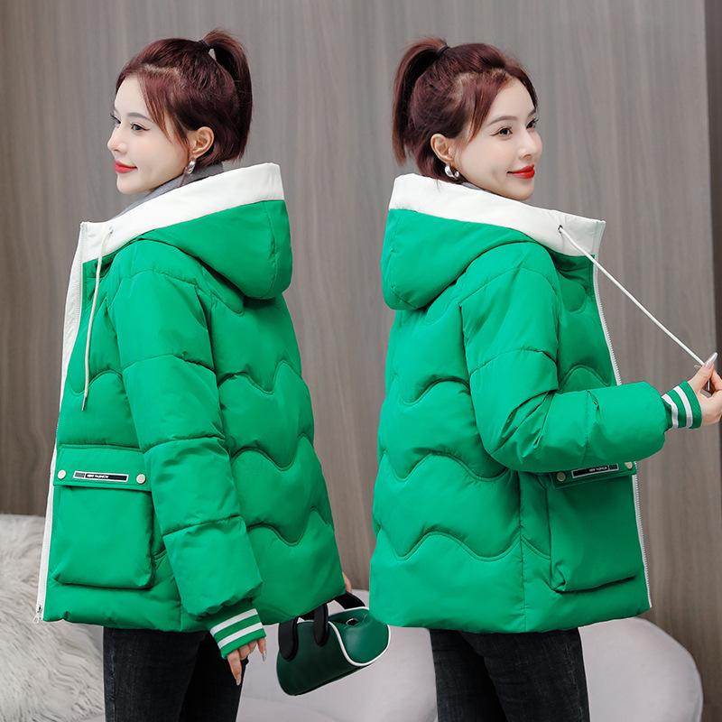 Women's short  jacket Women's new loose student bread jacket Thickened  jacket