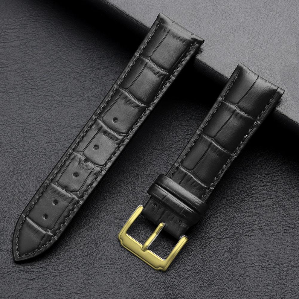 High Quality Soft Watch Band Genuine Leather Business Universal Straps12/13/14/15/16/17/18/19/20/21/22/23/24mm Watch Accessories